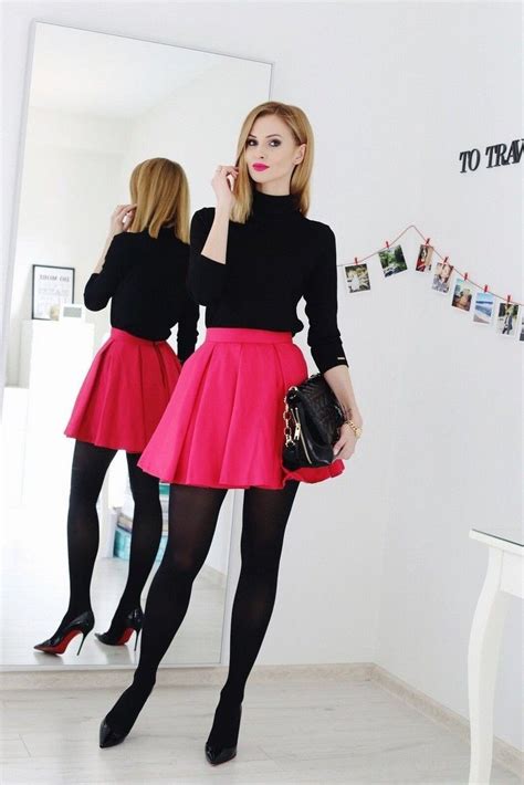 black tights outfits winter|More.